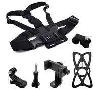 GWAWG Bandoulière élastique réglable Body Mount Kit Ceinture de sécurité pour gopro 11 10 9 Max 8 7 6 5 et Insta 360 caméras et téléphones Mobiles, gopro Soutien - Gorge