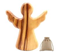 GWAWG Breloque porte-bonheur en bois d'olivier - Cadeau d'anniversaire, de chrétienté, de communion et d'anniversaire