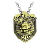 GWAWG Broche Collier FNAF, FNAF en Alliage de Métal pour Halloween, Décoration sur le Thème du Jeu, Décoration de Jeu de Rôle D'horreur, unisexe, Badge de Sécurité de Fazbear Entertainment, Métal