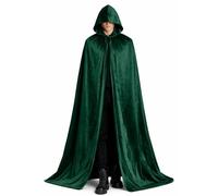 GWAWG Cape Des Traîtres - Manteau Cape Vert Foncé Pour Les Femmes, Costume Thème Traître, Capelet Gothique À Capuche, Idéal Pour Halloween, Cosplay Et Spectacles Scéniques