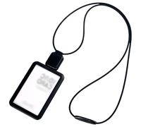 GWAWG ID Badge Holder rétractable avec cordon,Cordon élastique silencieux fort,Boucle de sécurité,Portant de carte d'identité en silicone souple vertical pour les enseignants du personnel de bureau