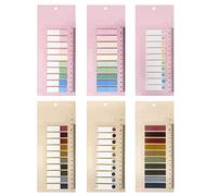 GWAWG Lot de 3 paquets de 600 étiquettes autocollantes inscriptibles et repositionnables pour le marquage des pages, le tri des index, convient pour les classeurs, les livres, le papier, les notes,