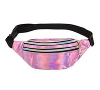 GWAWG Sac à bandoulière en métal avec bandoulière réglable 3 Compartiments Sac à bandoulière imperméable et élégant Plusieurs Couleurs de Flash Laser idéal pour Une Utilisation Quotidienne Party