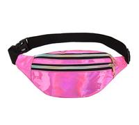 GWAWG Sac à bandoulière en métal avec bandoulière réglable 3 Compartiments Sac à bandoulière imperméable et élégant Plusieurs Couleurs de Flash Laser idéal pour Une Utilisation Quotidienne Party