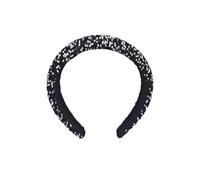 GWAWG Serre Tête Paillette Femme, Accessoire Glitter avec Strass, Serre Tête Élégant pour Femmes et Filles, Parfait pour les Fêtes, Mariages, Carnavals, Événements Spéciaux (Noir, one size)
