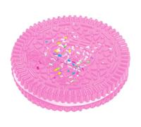 GWAWG Squishy Oreo Géant Jouet Anti-Stress Biscuit Taba Yoyo Fufu Mochi Squishy Kawaii en TPR Ultra Doux Biscuit Stress Relief Fidget Toy Enfants et Adultes Accessoire Sensoriel et Relaxant (Rose)