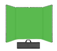 GWBoiuyQETM Cadre de Fond panoramique, écran de Fond avec Support et Sac de Rangement, système de Support de Fond Photographique Infroissable (Vert)