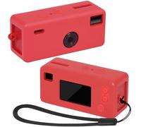 GWCASE Coque pour Kodak Charmera Porte-clés appareil photo numérique - Coque antichoc en silicone avec dragonne pour mini appareils photo Blind Box 1987 - Rouge (sac uniquement)