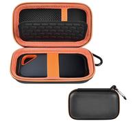 GWCASE Étui de protection rigide compatible avec SanDisk Extreme PRO 500 Go 1 To 2 To 4 To SSD externe portable - Support de voyage pour Crucial X8 Solid State Drive (boîte uniquement) - Fermeture