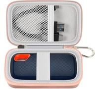 GWCASE Étui rigide pour disque dur externe portable SanDisk Extreme | Sac de rangement de protection pour SSD SanDisk 500 Go/1 To/2 To/4 To/8 To, support de voyage pour câbles USB (boîte