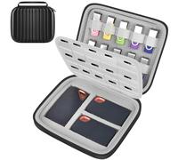 GWCASE Étui universel pour disque dur SanDisk Extreme/pour Samsung/Seagate/pour WD portable externe SSD, 30 cartes SD et 10 clés USB, sac de rangement de voyage avec éponge de bricolage (étui