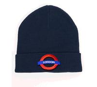 GWCC Bonnet de ski unisexe sous licence London Underground London Underground London pour adultes et adolescents, taille unique, noir, Noir , Taille unique