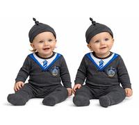 GWCC Grenouillère et chapeau sous licence Harry Potter Serdaigle pour bébé - Combinaison unisexe pour garçons et filles | Costume de nouveau-né pour séance photo, cadeau et Halloween (0 à 18 mois