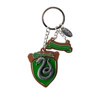 GWCC Porte-clés 3D en bois émaillé sous licence Harry Potter, 5 maisons, Poudlard, Gryffondor, Serpentard, Poufsouffle et Serdaigle, mélange, taille unique