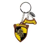 GWCC Porte-clés 3D en bois émaillé sous licence Harry Potter, 5 maisons, Poudlard, Gryffondor, Serpentard, Poufsouffle et Serdaigle, mélange, taille unique