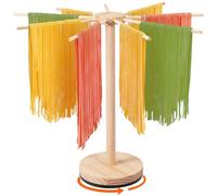 GWCYMYD Séchoir à pâtes avec Socle Rotatif - en Bois - avec 9 Bras Amovibles - capacité - pour 4,5 kg - pour sécher Les pâtes et Les vermicelles