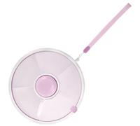 GWCYMYD Snack Spinner - Boîte à goûter ronde pour enfants - Avec compartiments - Bouton portable - Étanche - Avec couvercle - Rotatif - Pour l'extérieur, la maison et les fêtes - Violet
