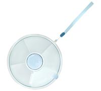 GWCYMYD Snack Spinner - Boîte à goûter ronde pour enfants - Avec compartiments - Bouton portable - Étanche - Avec couvercle - Rotatif - Pour l'extérieur, la maison et les fêtes - Bleu