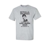 GWDBBNQZ Mitch-A-Palooza Old School Movie Poster Funny Comedy T Shirt Grey XL
