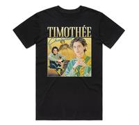 GWDBBNQZ Timothee Chalamet Homage T-Shirt Gift Men's Black XXL