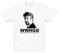GWDBBNQZ What Would Hans Gruber Do Die Hard T Shirt White M