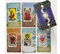 GWE Tarot - Carte Tarot Débutant Français, Pas Besoin de Livre Guide, Jeu de Tarot de Mots-Clés, Cartes Tarot d'apprentissage