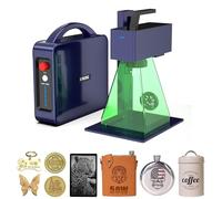 GWEIKE G2 Max 50W Graveur Laser à Fibre, Machine de Gravure Laser à Fibre Portable, avec Gravure 3D & en Profondeur, Compatible avec Découpe Laser à Fibre LightBurn pour Bijoux, Métal, Cuir