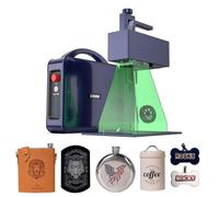 GWEIKE G2 Pro Graveur Laser à Fibre 30W avec Gravure 3D & en Profondeur, Machine de Gravure Laser Rapide 15000 mm/s, Surface de Travail 110×110 mm, Graveur Portable pour Bijoux, Métal, Cuir