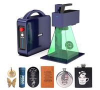 GWEIKE G2 Pro Graveur Laser à Fibre 30W avec Gravure 3D & en Profondeur, Machine de Gravure Laser Rapide 15000 mm/s, Surface de Travail 150×150 mm, Graveur Portable pour Bijoux, Métal, Cuir