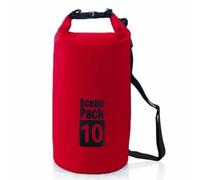 GWEMOSVSFQ Saco Estanque Dobrável 10 Litros Impermeável COM Alça Ajustável Prova D'Agua Mergulho Pescaria Saco Mochila,Rouge