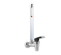 GWENBHMTOOL Robinet de niveau d'eau en acier inoxydable avec vue claire de 7 pouces Convient aux systèmes de filtration d'eau Berkey Big, Royal Gravity et autres réservoirs de filtration par gravité