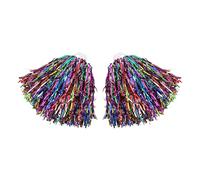 Gwezmxs 2Pcs Cheerleader Pompom, Coloré Pompon, Pompom Girl