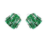 Gwezmxs Cheerleader Pompom, Coloré Pompon pour Compétition Sportive, 2Pcs, Vert