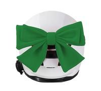Gwezmxs Housse pour Casque de Moto pour Femmes, Décorations avec Nœud en Tissu Mignon, Vert