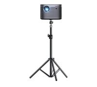 Gwezmxs Socle de Projecteur avec Filetage 1/4" de Pouce et Rotule Pivotante 360°, Support pour Projecteur avec Trépied 50-80cm, Noir