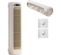 GWFBLID Mini-climatiseur Portable et Ventilateur de Circulation Portable à 3 vites Rafraichisseur d'air Portable Silencieux Et Économe en Énergie Montage Mural pour Chambre/Bureau/Bureau (Gris)