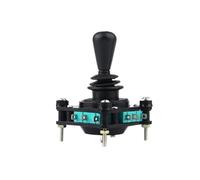 GWGQTELENC AC 240 V 5A 4NO 4NC momentané 2.5mm Filetage de Fixation Joystick Interrupteur Noir 360 degrés 4NO 4NC Joystick Interrupteur AC 240 V 5Amp