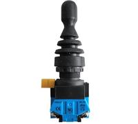 GWGQTELENC Interrupteur à Joystick momentané, 22mm, 2 Positions, 2 normalement Ouvert, Verrouillage/réinitialisation, Bascule à Levier, Interrupteur croisé HKL-FW12 HKL-FW22(HKL-FW22 Momentary)