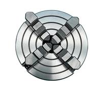 GWGQTELENC Mandrin de Tour K72-125, mandrin indépendant à 3 Trous, 4 Mors, 125 mm, Type Manuel, mandrin à Spirale en métal