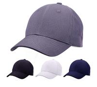 GWHOLE Casquette de Baseball Gris Foncé, Casquette de Golf, Hat Hip Hop, Chapeaux à la Monde Unisexe Homme Femme pour Toutes Saisons Eté Hivers