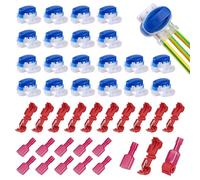 GWHOLE Kit Expert Connecteurs de Câbles pour Robot Tondeuse: 20 Connecteurs de Câble Remplis des Résines avec 10 T-Connecteurs de Câble (Étanche IP67) pour Robot Tondeuse Automower