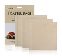 GWHOLE Lot de 12 Sacs Grille-Pain Micro-Ondes Four Sacs Toast Sandwich Snack Réutilisables Anti-adhésifs