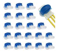 Gwhole Lot de 20 Connecteurs de Câble Remplis des Résines Connecteur de Remplissage de Gel Raccords Remplis de Gel Etanche Sur pour Rallonger ou Réparer Câble Robot Tondeuse Automower