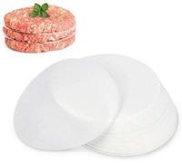 GWHOLE Lot de 500 Papiers Antiadhésifs pour Presse à Hamburger Burger Steak Haché - 11,5 cm de Diamètre