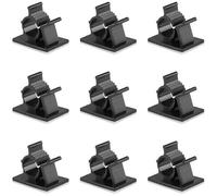 GWHOLE Lot de 60 Clips de Câble, Colliers de Serrage Câble, Attaches Câbles Adhésifs Réglable pour Organiseur Bureau Voiture Maison