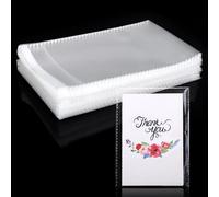 GWHOLE Sachet Plastique Transparent 200 pcs Sacs Plastiques Transparents 10×15cm Petit Sachet Auto-Adhésifs Plastique Sac Opp Cellophane Alimentaire Sac d'Emballage Transparent Sachet Bonbon