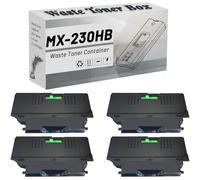 GWJJMK Boîte à Toner usagé MX-230HB MX230HB, Contenant de Remplacement Compatible pour imprimante pour Sharp MX 2648, 3148, 3648, DX 2008UC, 2318, 2508, 2018, 2338, SF S261NC 4 Pack