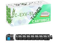 GWJJMK C-EXV-51 C-EXV51 CEXV51 51 Toner Cartouche High Rende Set Rempatible Compatible pour Canon ImageRunner Advance C5535 C5540 C5550 C5560 Capacité Standard de l'imprima Cyan