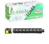 GWJJMK C-EXV-51 C-EXV51 CEXV51 51 Toner Cartouche High Rende Set Rempatible Compatible pour Canon ImageRunner Advance C5535 C5540 C5550 C5560 Capacité Standard de l'imprima Yellow