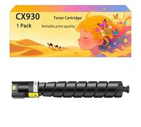 GWJJMK Ensemble de Cartouches de Toner Haute capacité 85D0HK0 85D0HC0 85D0HM0 85D0HY0 Compatible avec Les imprimantes pour CX930dse CX931dse CX931dtse Couleurs Vives et Impression Nette 1*Yellow